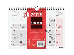  FINOCAM CALENDARIO PARED ESCRIBIR S 2025