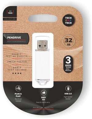 BASIC WHITE * MEMORIA USB 32GB 2.0 BLANCO