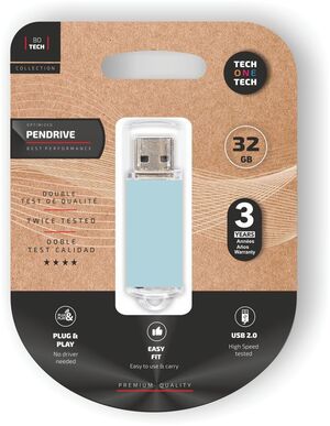 BASIC BLUE SKY PENDRIVE 32 GB MEMORIA USB