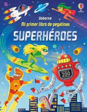 SUPERHEROES MI PRIMER LIB PEGATINAS